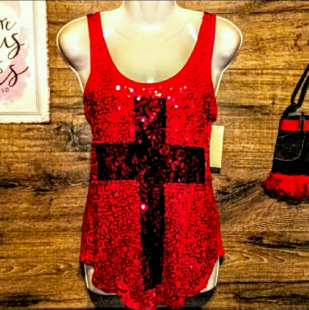 Wishful Park Top Size Small Sequin Embellished NWT - Picture 3 of 9